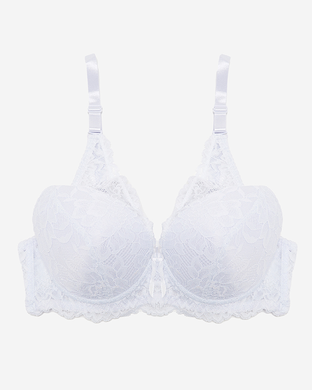 Weißer Damen-BH mit Spitze - Unterwäsche
