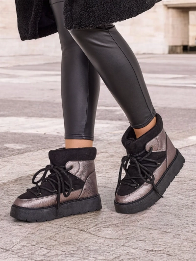 Royalfashion Damen Schnürschneestiefel Iniuc