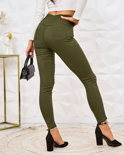 Royalfashion Damen Teggings-Hose mit dekorativer Bindung