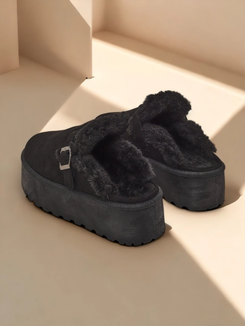 Королівська мода Короткі чоботи без каблуків для жінок Поктес