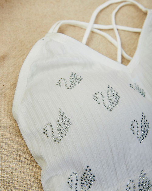 Жіночий спортивний бюстгальтер Royalfashion з цирконами