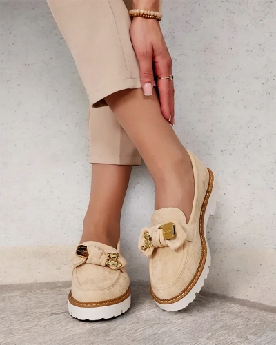 Royalfashion Damen Mokassins mit Schleife Ezizer