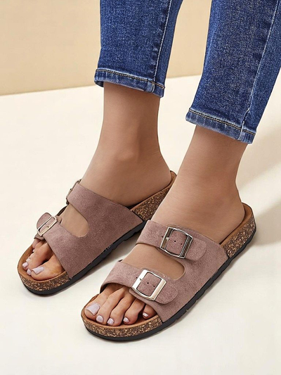 Royalfashion Damensandalen mit Schnallen Foumy