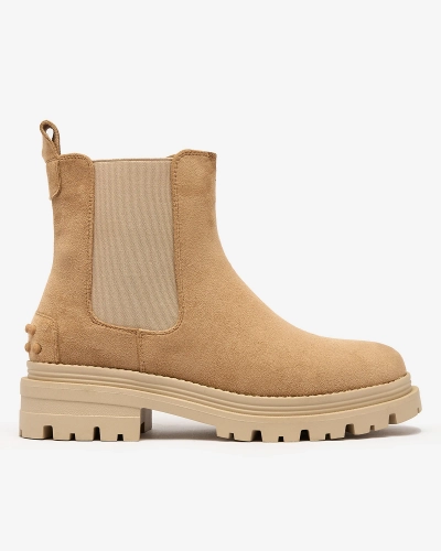 Royalfashion Damen Isolierte Stiefel in camel Comfy Walk