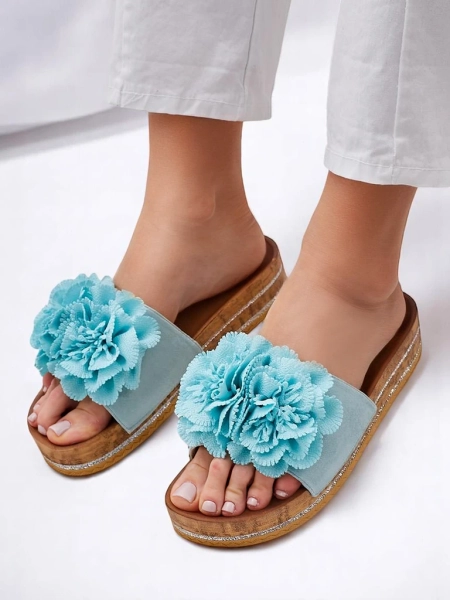 Royalfashion Damen Flip-Flops mit Blumen Focce