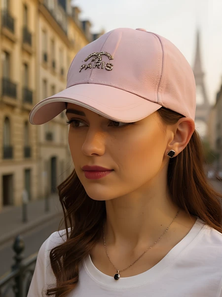 Royalfashion Cap mit Strass Paris Glam