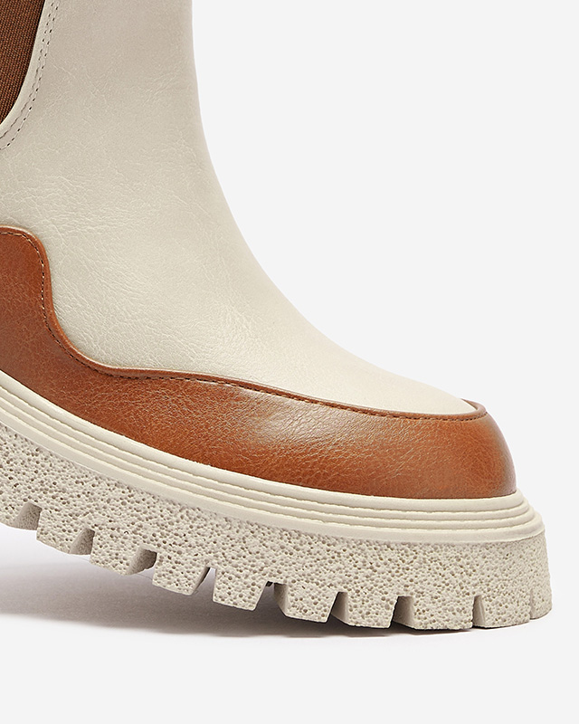 Beige-camel Damenstiefel Dorila - Footwear