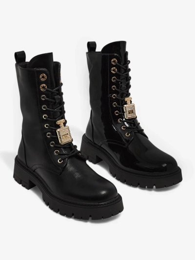 Geschnürte Damenstiefeletten Venit aus Öko-Leder