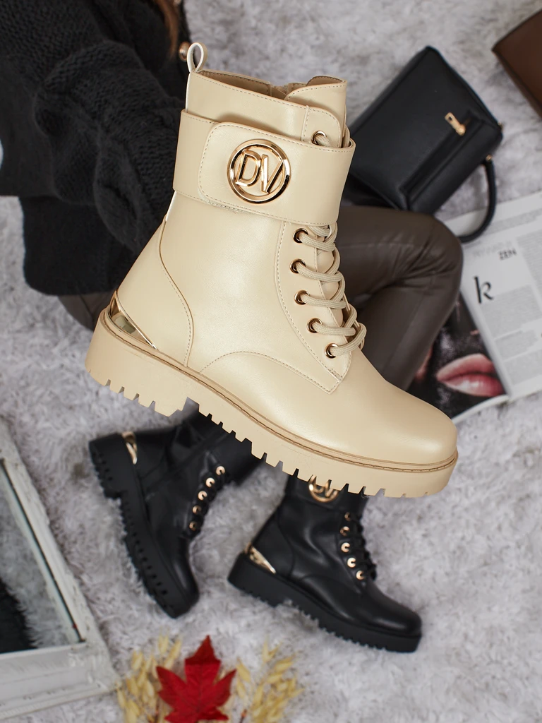 Damen Worker Boots mit Verzierungen Lorice