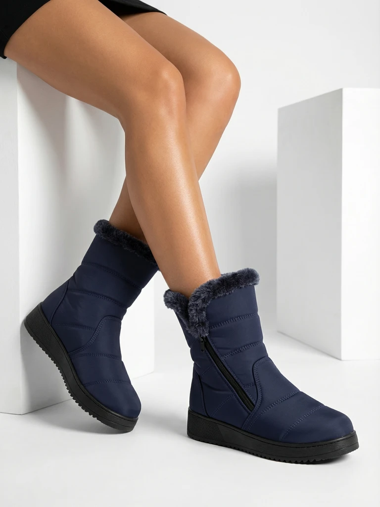 Royalfashion Damen Schneestiefel im Boot-Style Baccinis