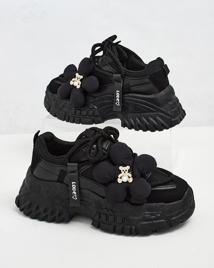 Royalfashion Damen Plateau Turnschuhe Bereya