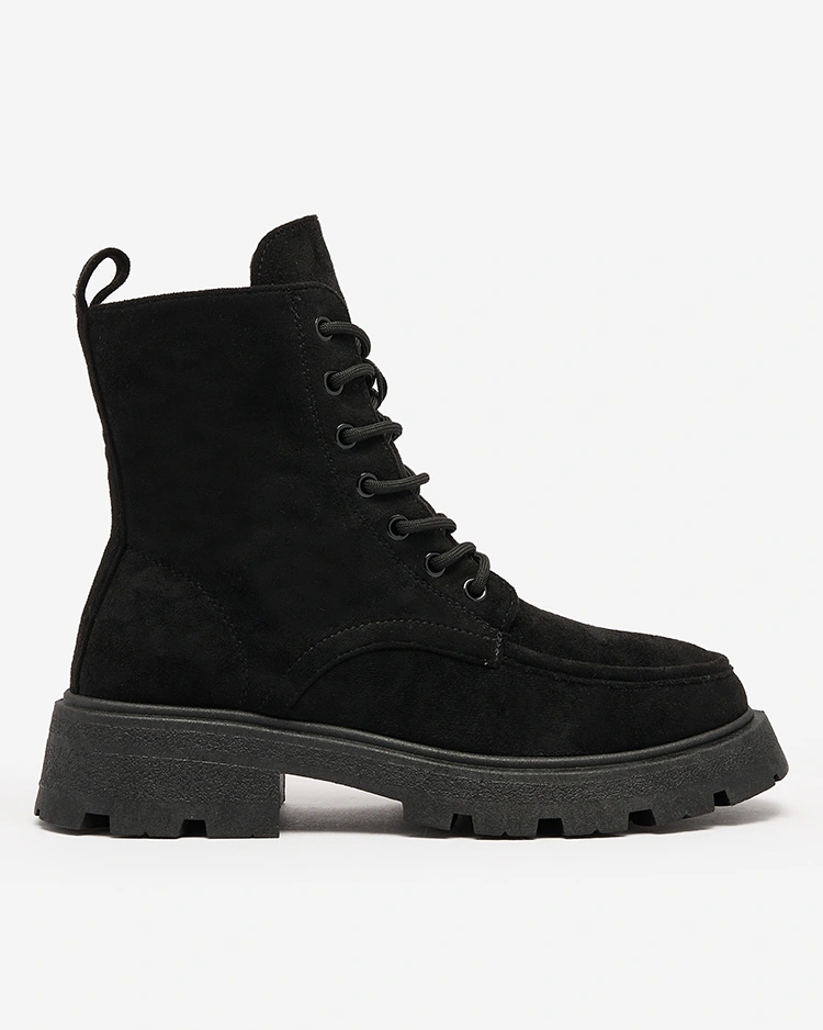 Royalfashion Schwarz Damen Schnürstiefel Oroccar