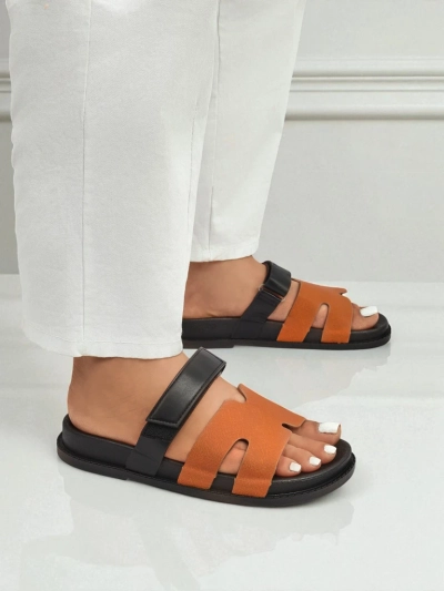 Royalfashion Damen-Pantoletten aus Kunstleder FlexiComfi
