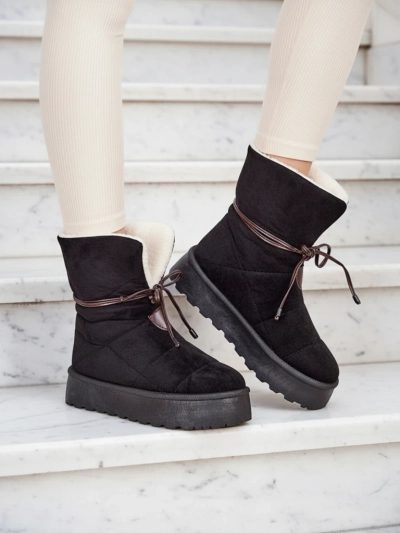 Royalfashion Damen Schnürschnee-Stiefel Wdeno