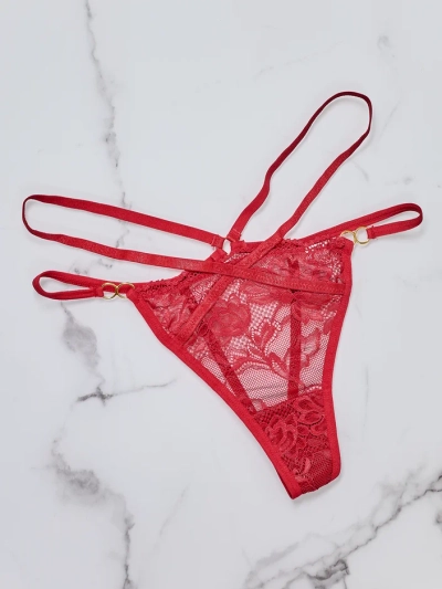 Royalfashion Damen-Spitzen-Tanga-Unterwäsche