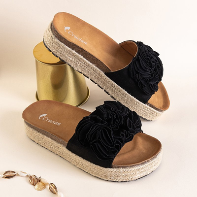 Schwarze Damen-Plateau-Sandalen Kalisa - Footwear