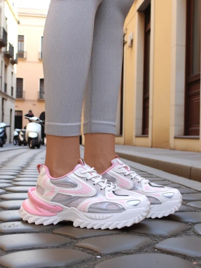 Royalfashion Damen Patentsneaker Leysi