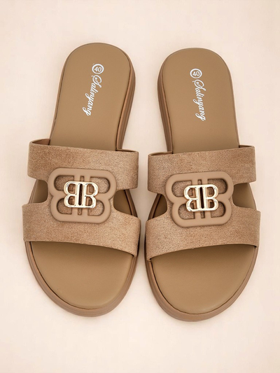 Royalfashion Damen Pantoletten mit flacher Sohle ChicStep
