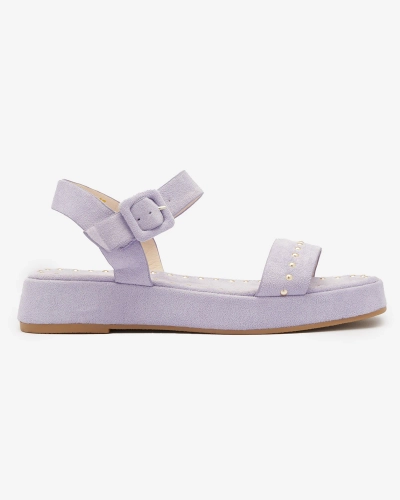 Lila Damen-Sandalen mit Strass Franssia - Schuhe