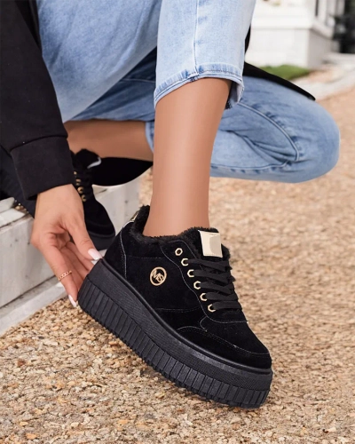 Royalfashion Warmed women's sneakers with fur Nozii