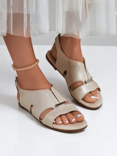 Royalfashion Damen Sandalen mit flacher Sohle Solea Comfort