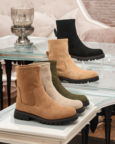 Royalfashion Gebimma Damenstiefel aus Öko-Wildleder