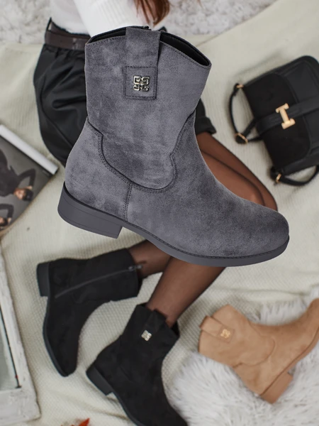 Damen Stiefeletten aus Öko-Wildleder Kelmoria