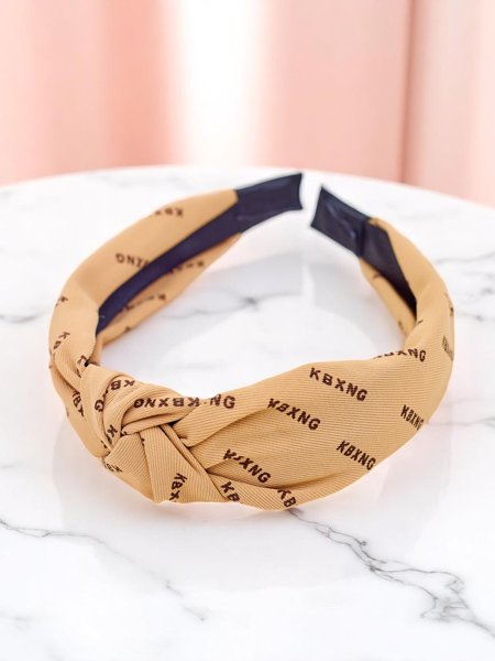 Royalfashion Geflochtenes, gemustertes Haarband Graphit Boom