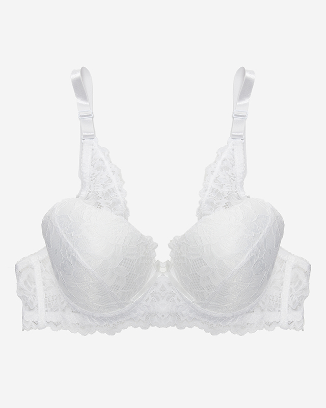 Weißer Spitzen-BH für Damen - Unterwäsche