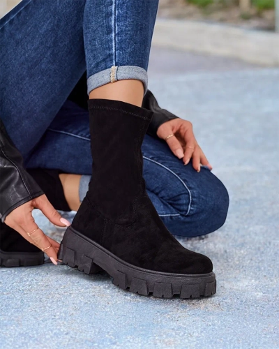 Royalfashion Damen-Plateau-Stiefel Firo