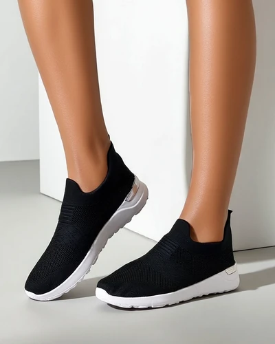 Royalfashion Damenschuhe zum Hineinschlüpfen aus Textil Satet