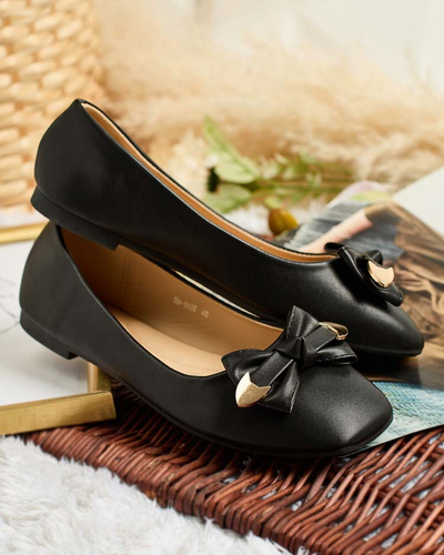 Royalfashion Damen-Ballerinas mit Schleife Fittco