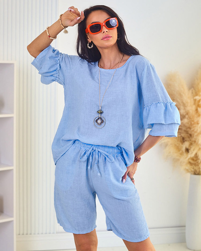 Royalfashion Sommer-Damenset aus Baumwolle und Leinen