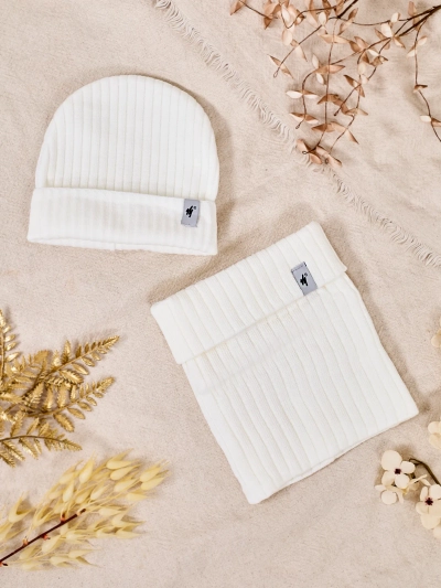 Royalfashion Winter Universal Set - Beaniemütze mit Halswärmer