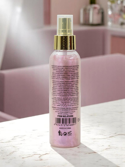 USHAS Summer Spray – Flüssiger Gesichts- und Körper-Highlighter Pink