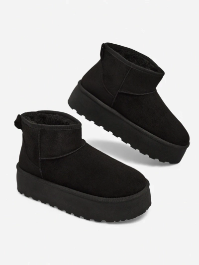 Damen Stiefeletten Luna Schwarz Leder Elegant für den Herbst