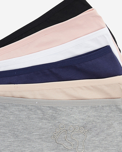 Damen-Slip aus Baumwolle Set 6 / Packung - Unterwäsche