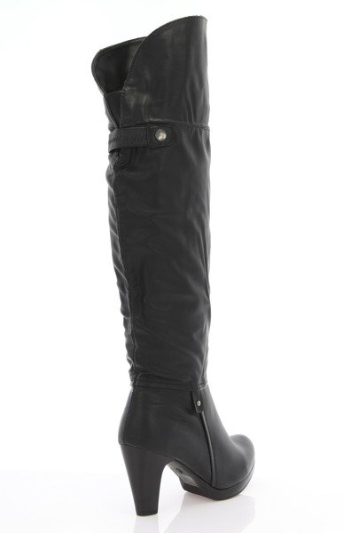 Чорні жіночі високі черевики на стегнах на пості Yuiu - Взуття