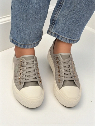 Damen-Sneaker Callista Mesh Light Grey – Komfort und Stil für Sommer und Herbst