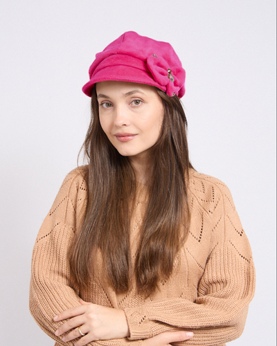 Royalfashion Damen-Barett mit Schleife