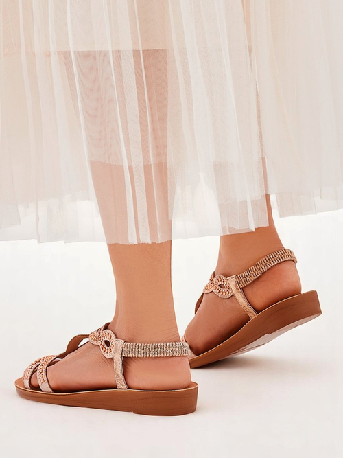 Royalfashion Жіночі сандалі з декоративними ремінцями Lola Grace