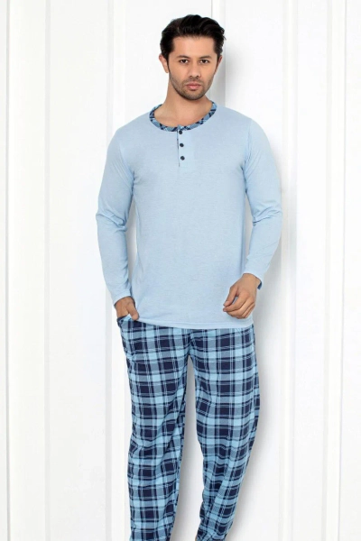 Royalfashion Herren Baumwoll Schlafanzug