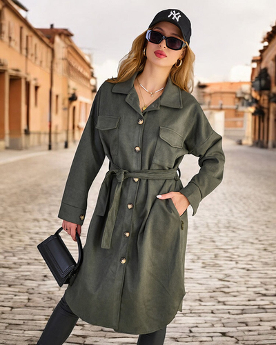 Royalfashion Women's Shirt Type Coat