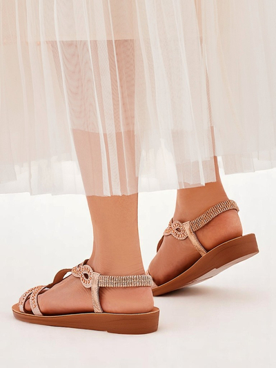 Royalfashion Damensandalen mit dekorativen Riemchen Lola Grace