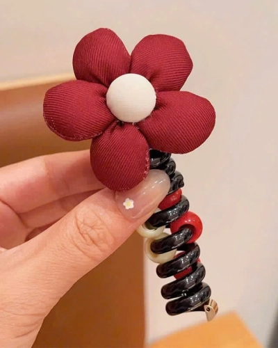 Royalfashion Гумка для волосся пружинка з маленькою квіточкою Blossom Coil