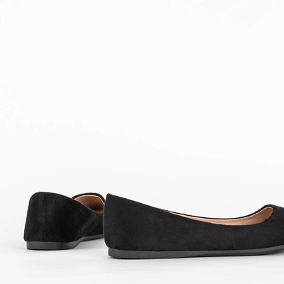 Schwarze klassische Damen-Ballerinas mit spitzer Zehenpartie Aymi - Schuhe