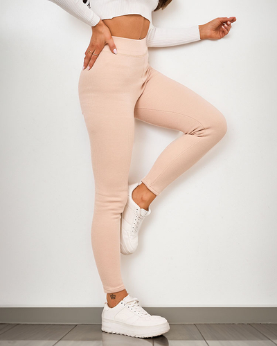 Royalfashion Women's ribbed insulated leggings