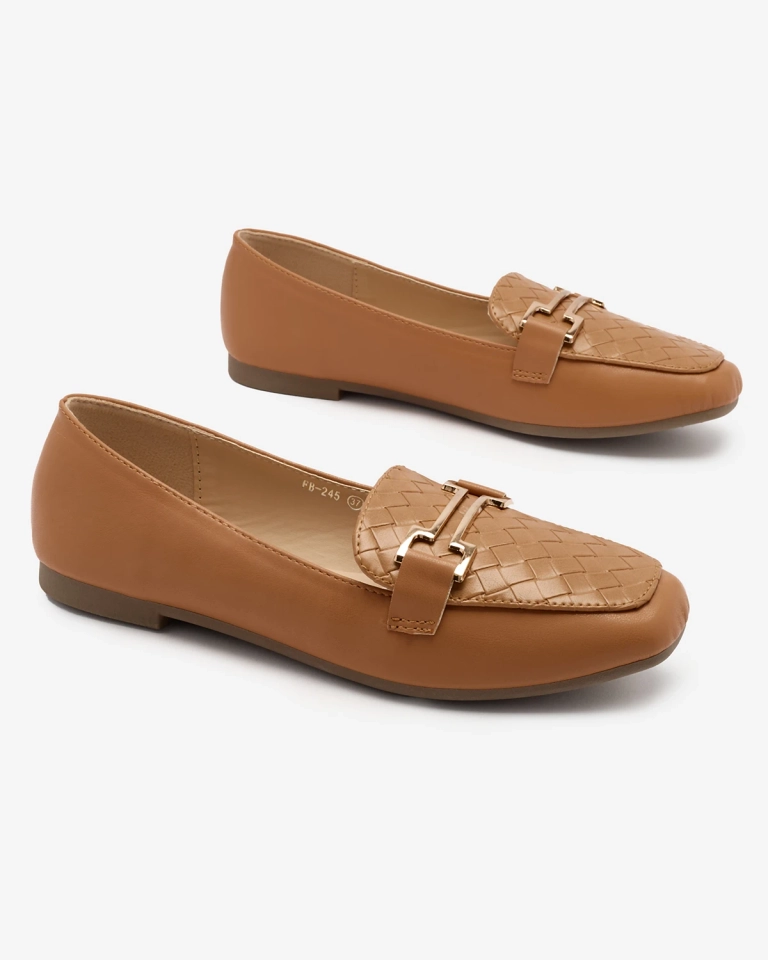 Royalfashion Camel Damen Mokassins Bulerol