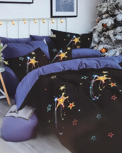 Royalfashion Bettwäsche KOSMOS 160x200 Set 3-TEILE