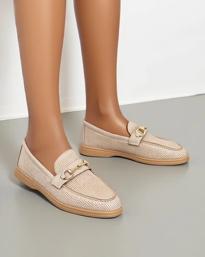 Royalfashion Damen-Cutout-Mokassins Siezines